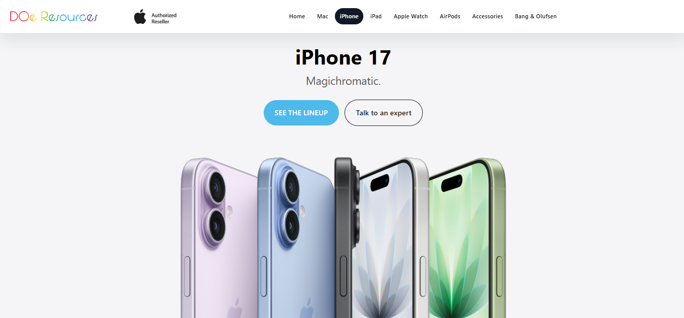 DOeResources premium e-commerce preview